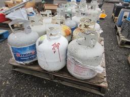 (11) 15LB PROPANE TANKS