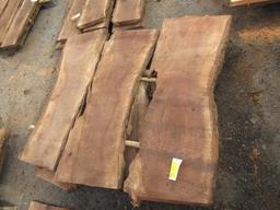 (6) ASSORTED PIECES OF BLACK WALNUT WOOD, *LONGEST LENGTH APPROX 12'' X 2'' X 48''