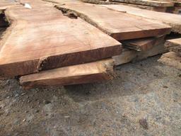 (6) ASSORTED PIECES OF BLACK WALNUT WOOD, *LONGEST LENGTH APPROX 12'' X 2'' X 48''
