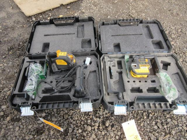 (2) DEWALT LASER LEVELS, *(1) HAS BROKEN SCREEN
