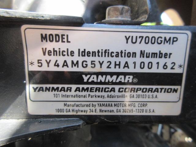 2017 YANMAR YU700GMP 4X4 UTV