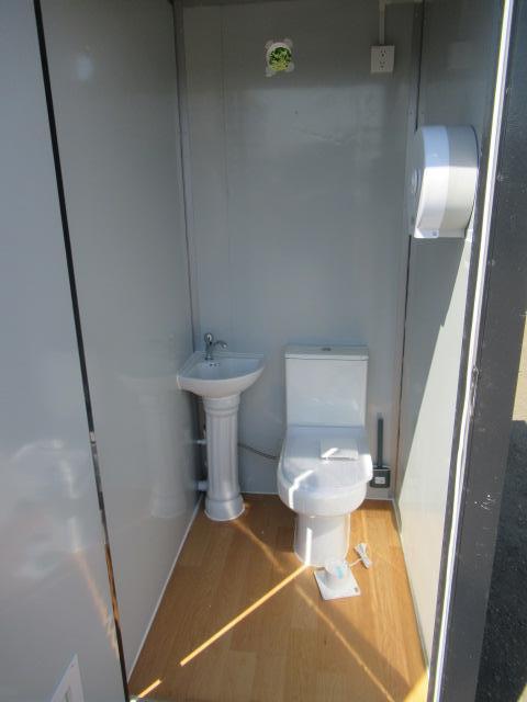 2023 SIMPLE SPACE PORTABLE RESTROOM W/ (2) SEPARATE STALLS (UNUSED)