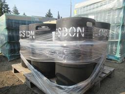 (6) EMPTY DAS PLUS KEGS