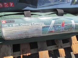 GLACIER'S EDGE RIVERSIDE 10' X 9' SPEEDUP TENT, OZARK TRAIL 11' X 8' DINING CANOPY, & CAMPING