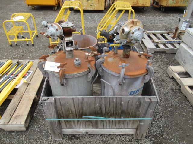 HEPA ALLERGY MACHINE & (3) BINKS PRESSURE TANKS