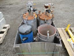 HEPA ALLERGY MACHINE & (3) BINKS PRESSURE TANKS