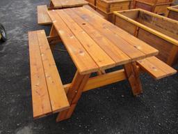 6' A-FRAME CEDAR PICNIC TABLE
