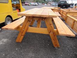 6' A-FRAME CEDAR PICNIC TABLE