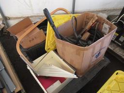 GARDEN HOSE, (2) BOLT CUTTERS, (3) HAND SAWS, & ASSORTED AIR TOOLS, HAND TOOLS, AIR HOSES, & CLAMPS