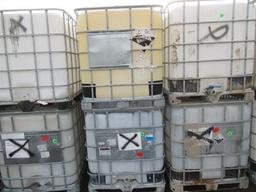 (6) NON-FOOD GRADE IBC TOTES W/ DRAINAGE HOLES