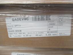 (12) BOXES (16 PER BOX) OF 24'' X 17'' IO372 GPTIX DENIM CARPET TILES (UNUSED)