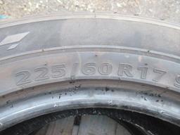(4) ASSORTED MAKE 225/60R17 TIRES
