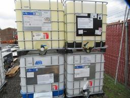 (4) 275GAL IBC TOTES W/ VALVES