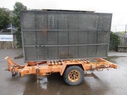 2004 VER-MAC PCMS1210 TOWABLE SOLAR DIGITAL MESSAGE BOARD