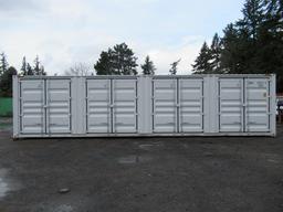 2024 40' HIGH CUBE SHIPPING CONTAINER W/ (4) SIDE DOORS