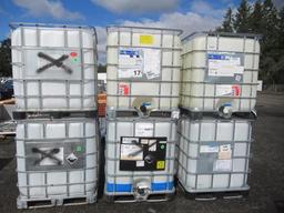 (6) 275GAL IBC TOTES W/ VALVES