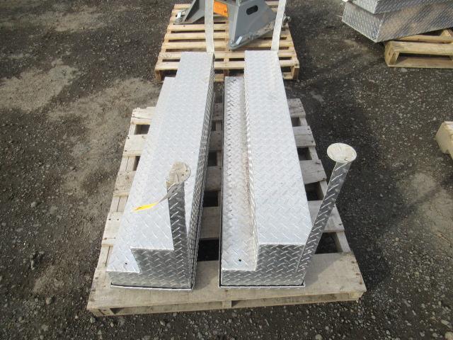 (2) UWS 4' ALUMINUM BED RAIL BOXES