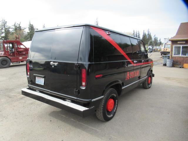 1990 FORD ECONOLINE "A TEAM" ARMORED VAN W/ FULLY ENCLOSED REAR SAFE