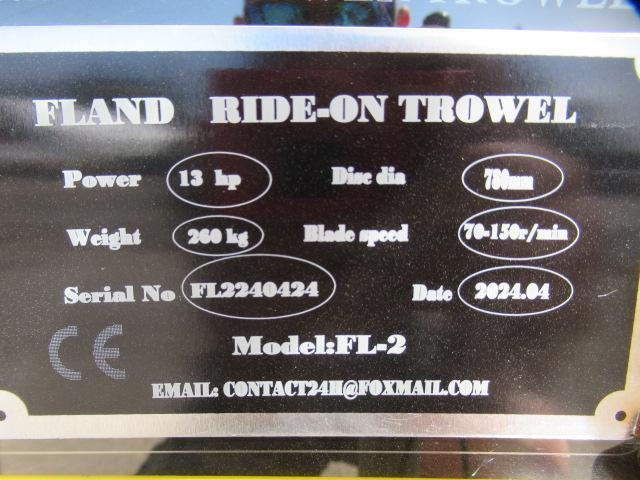 2024 FLAND FL-2 RIDE-ON POWER TROWEL (UNUSED)