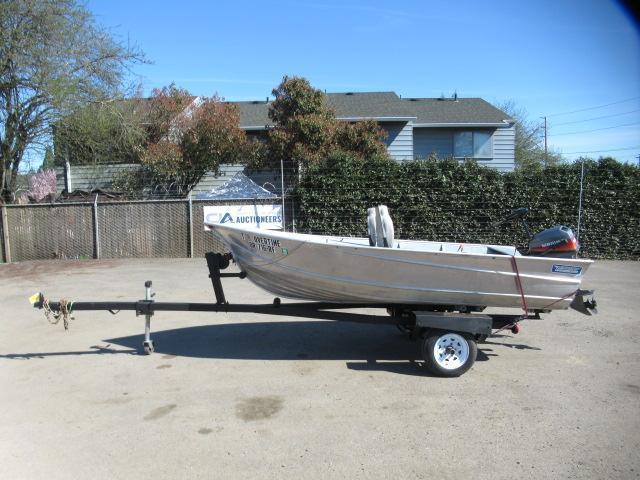 1988 HULLS WESTCOASTER U-123 12' ALUMINUM FISHING BOAT