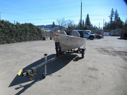 1988 HULLS WESTCOASTER U-123 12' ALUMINUM FISHING BOAT