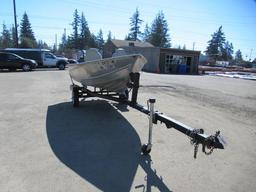 1988 HULLS WESTCOASTER U-123 12' ALUMINUM FISHING BOAT