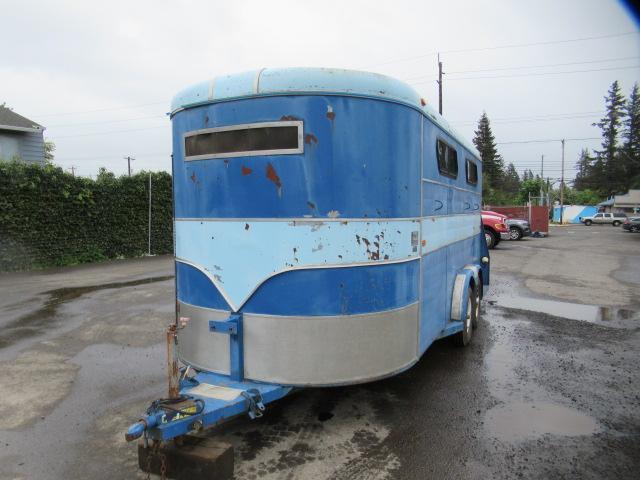 1987 CHARMAC 18' TANDEM AXLE HORSE TRAILER