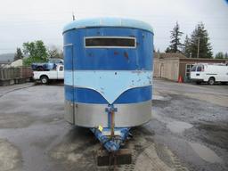 1987 CHARMAC 18' TANDEM AXLE HORSE TRAILER