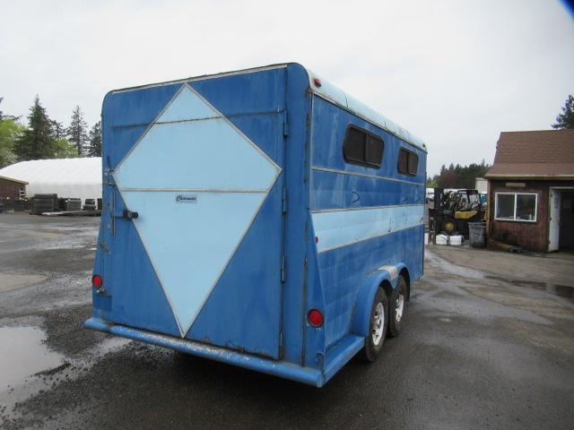 1987 CHARMAC 18' TANDEM AXLE HORSE TRAILER