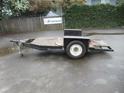 12' SINGLE AXLE FLATBED UTILITY TRAILER