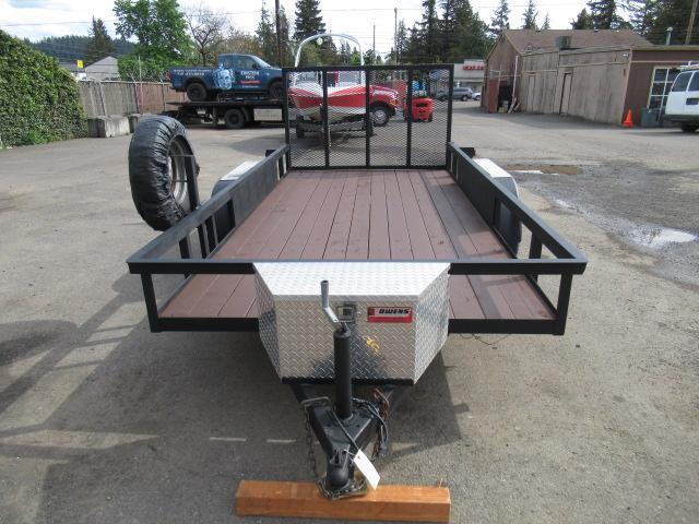 2003 CARSON 15' TANDEM AXLE FLATBED UTILITY TRAILER