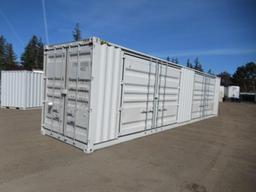 2024 40' HIGH CUBE SHIPPING CONTAINER W/ (2) SIDE DOORS