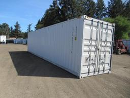 2024 40' HIGH CUBE SHIPPING CONTAINER W/ (2) SIDE DOORS