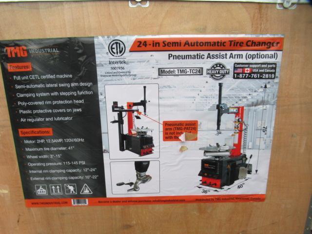 2024 TMG-TC24 SEMI-AUTOMATIC TIRE CHANGER (UNUSED)