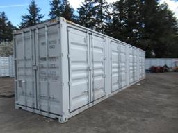 2024 40' HIGH CUBE SHIPPING CONTAINER W/ (4) SIDE DOORS