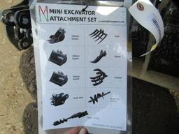 2024 MIVA MINI EXCAVATOR ATTACHMENT SET (UNUSED)