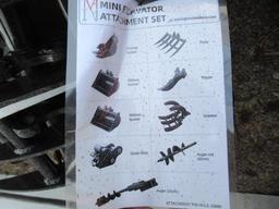 2024 MIVA MINI EXCAVATOR ATTACHMENT SET (UNUSED)