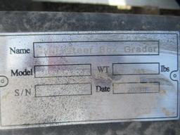 2024 72'' SKID STEER BOX GRADER ATTACHMENT (UNUSED)