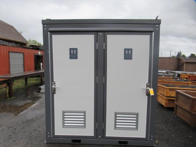 2024 BASTONE PORTABLE RESTROOM W/ (2) SEPARATE STALLS (UNUSED)