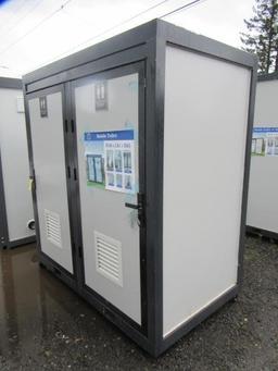 2024 SIMPLE SPACE 6.5' X 4' PORTABLE RESTROOM W/ (2) SEPARATE STALLS (UNUSED)