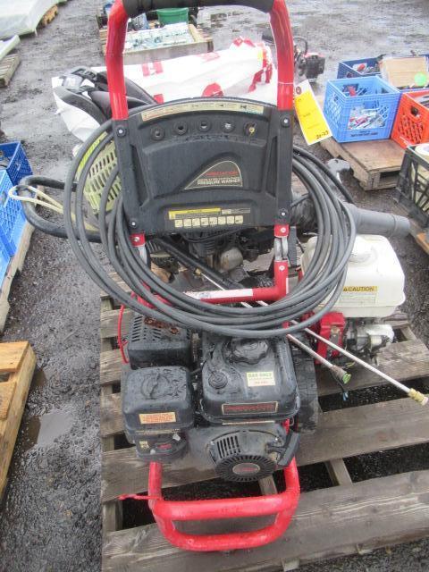 PREDATOR 2500 PSI GAS PRESSURE WASHER W/ WAND, RYOBI BP42 185MPH GAS BACKPACK BLOWER, & DEWALT