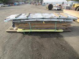 ASSORTED 4' W PLYWOOD, SHEET ROCK & TREX