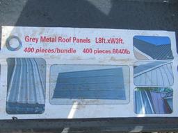 (400) 2024 SIMPLE SPACE 95'' X 37.5'' GRAY METAL ROOF PANELS (UNUSED)