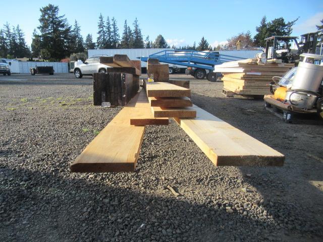 APPROX (10) PIECES OF ASSORTED SIZE LUMBER & BEAMS