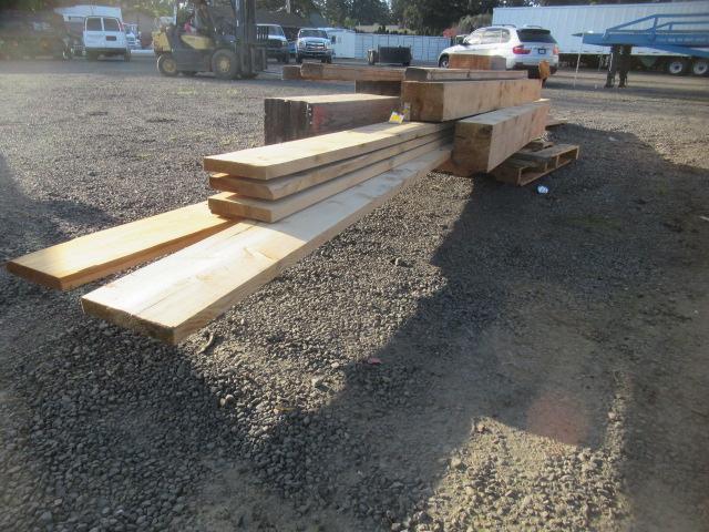 APPROX (10) PIECES OF ASSORTED SIZE LUMBER & BEAMS