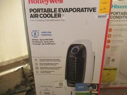 HONEYWELL CS10PE PORTABLE EVAPORATIVE...COOLER, 280 SQ FT, 459 CFM