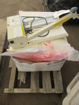 AIE TYPE AIE-2013I HEAT SEALER W/ BOX OF BAGS