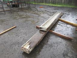 20' EXTENDABLE SCAFFOLD PLANK & (2) 16' ALUMINUM SCAFFOLD PLANKS