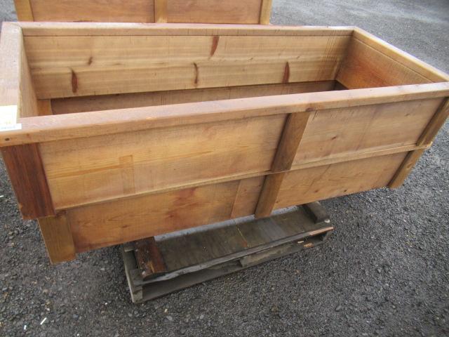 (2) 74'' X 32'' CEDAR PLANTER BEDS