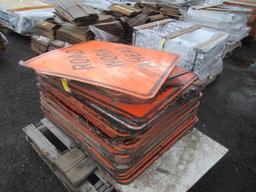 APPROXIMATELY (20) ASSORTED CONSTRUCTION ROAD SIGNS